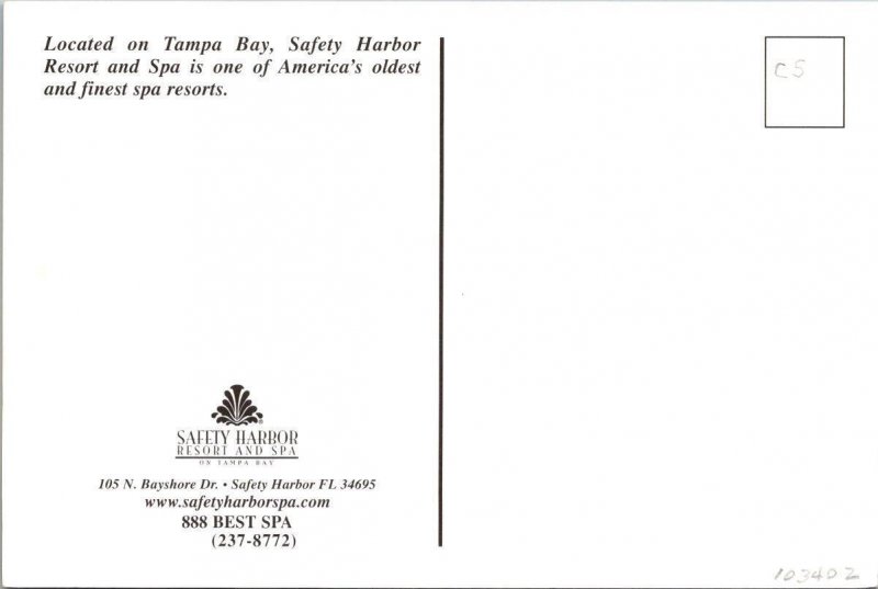 2~4X6 Postcards FL, Florida  SAFETY HARBOR RESORT & SPA & BIRD'S EYE VIEW~Marina