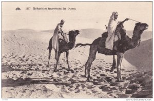 Meharistes traversant les Dunes , Algeria , 00-10s