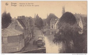 Panorama du Quai Vert, Bruges (West Flanders), Belgium, 1900-1910s
