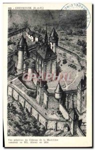Postcard Old Chevreuse primitive view of the Madeleine Chateau