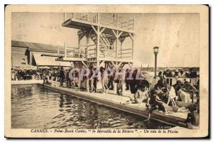 Postcard Old Cannes Palm Beach Casino Marvel Riviera a corner of the pool