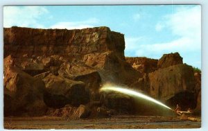 FAIRBANKS, AK Area ~ Hydraulic THAWING PERMAFROST Gold Mining c1960s  Postcard