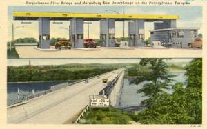 PA - Pennsylvania Turnpike   Susquehanna River Bridge and Harrisburg East Int...