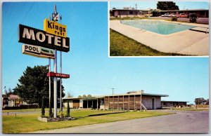 Lenmore CA-California, Kings Rest Motel, Pool Summer Vacation, Vintage Postcard