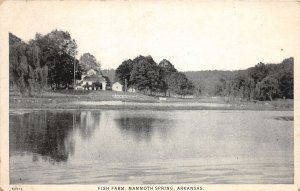 J42/ Mammoth Spring Arkansas Postcard c1910 Fish Farm Home  294