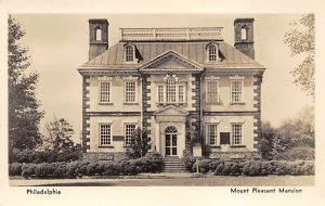 Mount Pleasant Mansion real photo - Philadelphia, Pennsylvania PA  