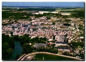 Postcard Modern Souppes sur Loing (S & M) General Aerial View