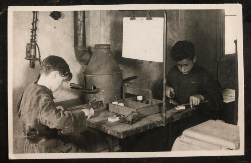 Mint Germany Real Picture Postcard RPPC H Youth HJ Kids Working