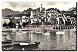 Old Postcard Menton AM General view