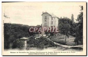 Old Postcard Children Holiday home of the Christian Unions group of young peo...