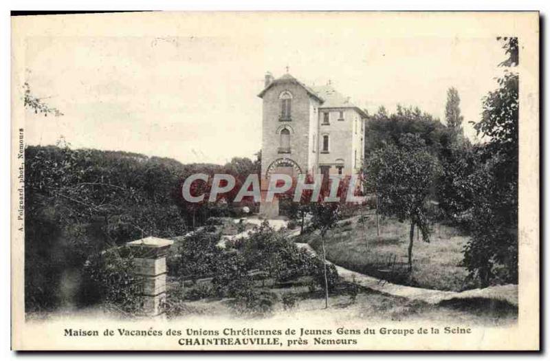 Old Postcard Children Holiday home of the Christian Unions group of young peo...