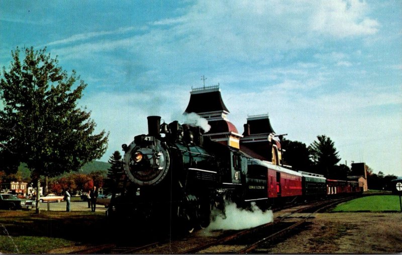 Trains Conway Scenic Railroad Steam Locomotive No 47 At North Conway Railroad...