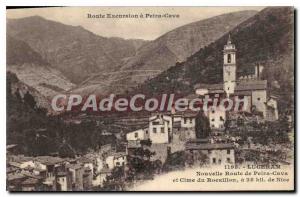 Postcard Old New Luceram Route De Peira Cava