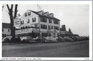 VINTAGE POSTCARD NEW ENGLAND COOKING AT LAMIES TAVERN HAMPTON NEW HAMPSHIRE