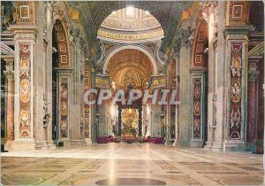 Postcard Modern Citta del Vaticano Interior of St. Peter's Basilica