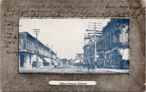 Albert Street Clinton Ontario c1908 Postcard F27