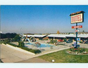 Unused Pre-1980 OLD CARS & VILLA CAPRI MOTEL & POOL Kaysville Utah UT u5769@