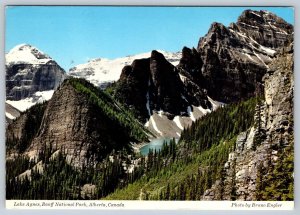 Lake Agnes, Banff National Park, Alberta, 1976 Chrome Postcard, Slogan Cancel
