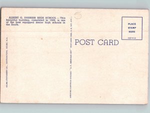 c1940 Albert G Parrish High School Selma Alabama AL Postcard