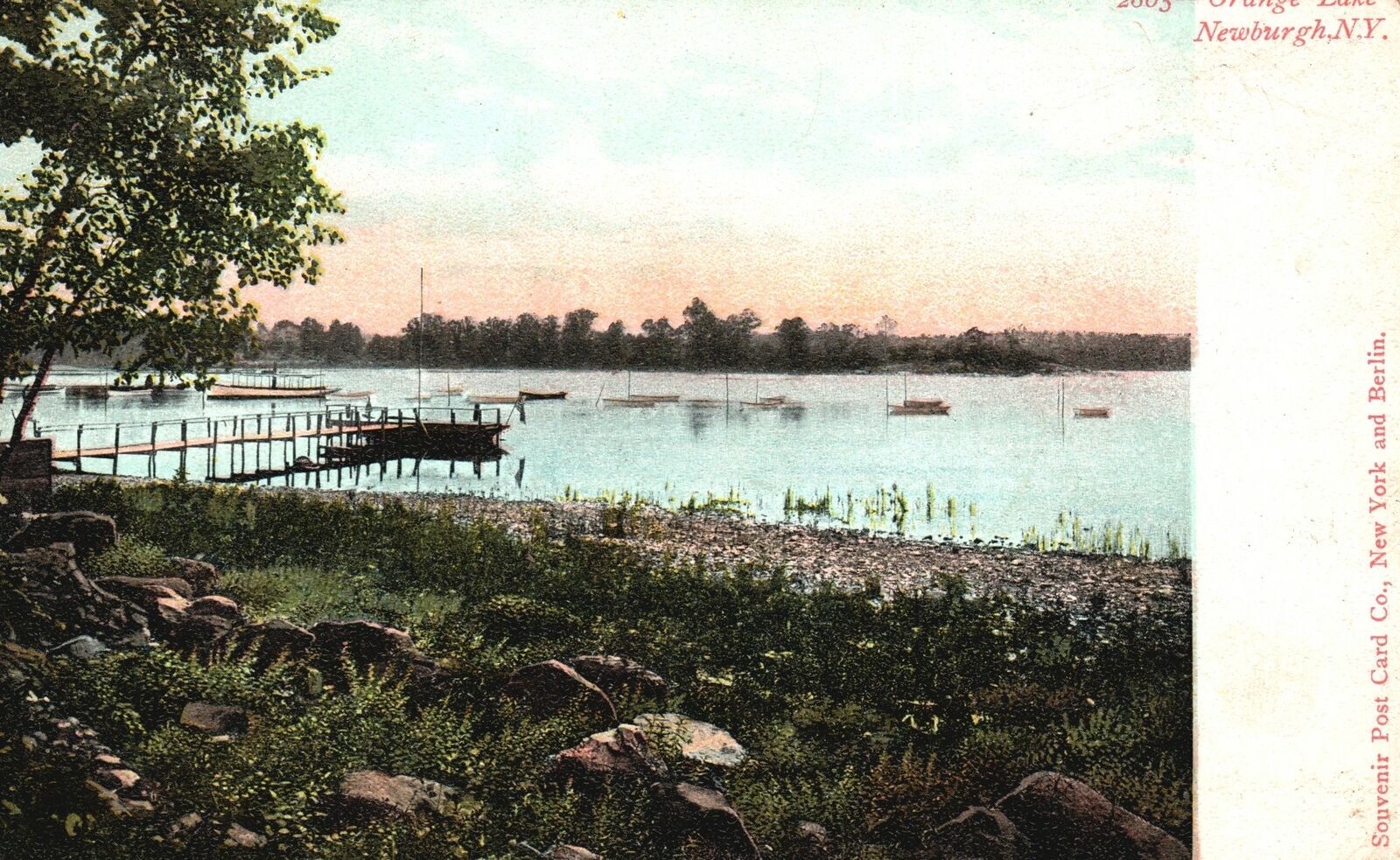 Vintage Postcard 1908 Orange Lake Hamlet Newburgh New York NY Souvenir ...