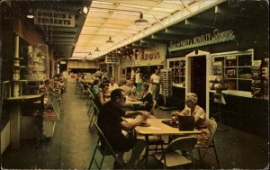 Palm Springs CA Desert Farmers Market Interior Dining c1950s-60s Postcard