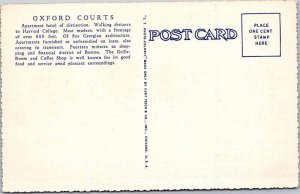 Postcard BUILDING SCENE Cambridge Massachusetts MA AM5407