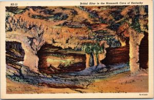 postcard Bridal Altar in the Mammoth Cave of Kentucky