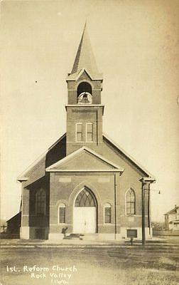 Rock Valley, Iowa, First Reformed Church (1920s) RPPC