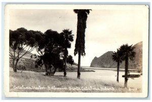 c1930's Catalina Harbor Isthmus Santa Catalina Islands CA RPPC Photo Postcard