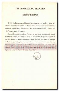 Postcard Old Castles Du Perigord Eyssendieras