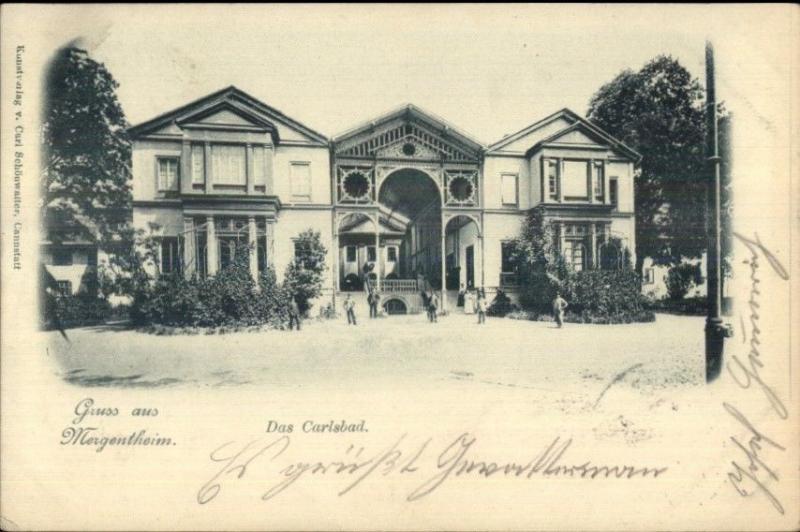 Gruss Aus Mergentheim Germany c1900 Postcard