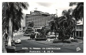 Vintage Postcard Real Photo Hotel 'El Panama En Construccion RPPC