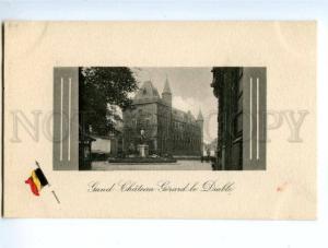 138316 Flag Belgium Gand GHENT CASTLE CHATEAU Gerard le Diable