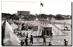 Modern Postcard Beach and rocks of Vallieres in St Georges de Didonne