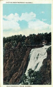 Canada Quebec Montmorency Falls Vintage Postcard 07.50