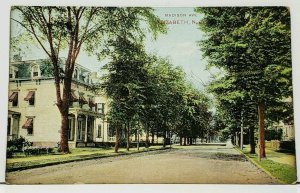 NJ Madison Ave Elizabeth N.J. 1910 to Berlin Germany Postcard I11