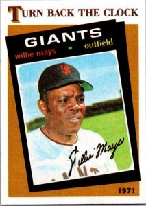 1986 Topps Baseball Card Willie Mays San Francisco Giants sk10658