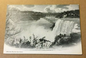 VINT .01 POSTCARD UNUSED AMERICAN FALLS FROM GOAT ISLAND, NIAGARA FALLS, N.Y.