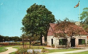 Vintage Postcard Pioneer Log Cabin Oldest House By John Scadding Toronto Canada