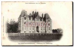 Old Postcard Les Chateaux De La Vendee La Chataigneraie Chateau Du Chatenay