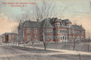 Greensboro North Carolina State Normal Industrial College Postcard K80990