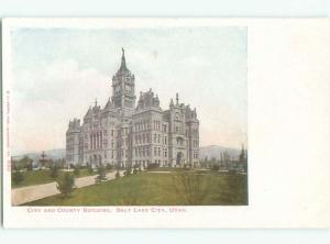 Unused Pre-1907 CITY AND COUNTY BUILDING Salt Lake City Utah UT Q1418