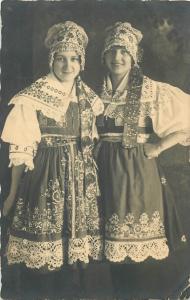 * Photo postcard folk costumes Eastern Europe