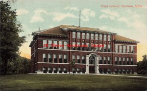 MI, Hudson, Michigan, High School Building, Exterior View, 1915 PM, No 41620