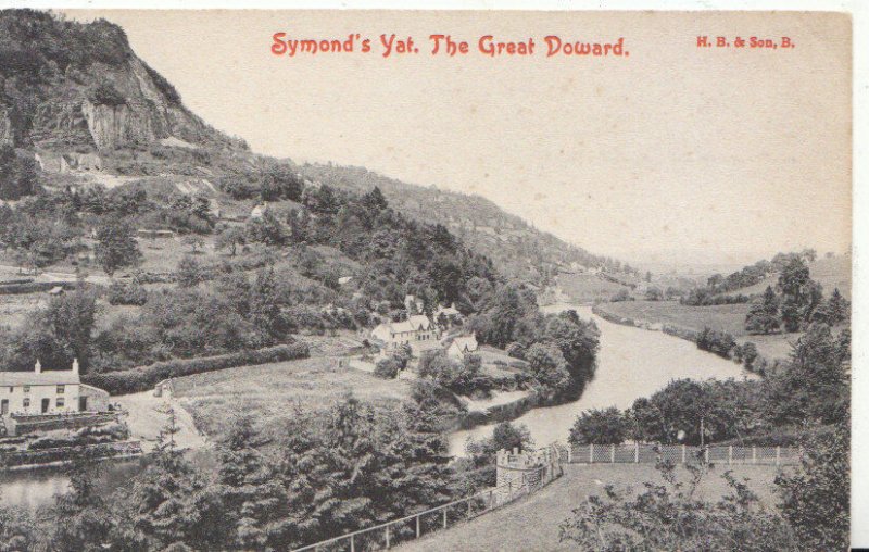 Herefordshire Postcard - Symond's Yat - The Great Doward - Hereford - Ref 5585A