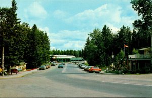 Canada Saskatchewan Prince Albert National Park Waskesiu Main Business Street...