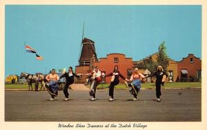 Holland Michigan 1960s Postcard Dutch Village Wooden Shoe Dancers