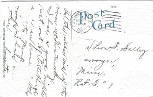 Postcard, posted 1927, River Front, Cincinnati, Ohio, white border 