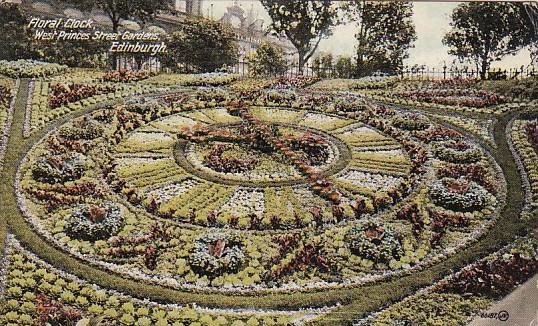 Scotland Edinburgh Floral Clock West Princes Street Gardens