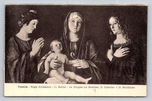 Venezia Italy   Regia  Academy  G. Bellini  Maddalena with Baby  Postcard